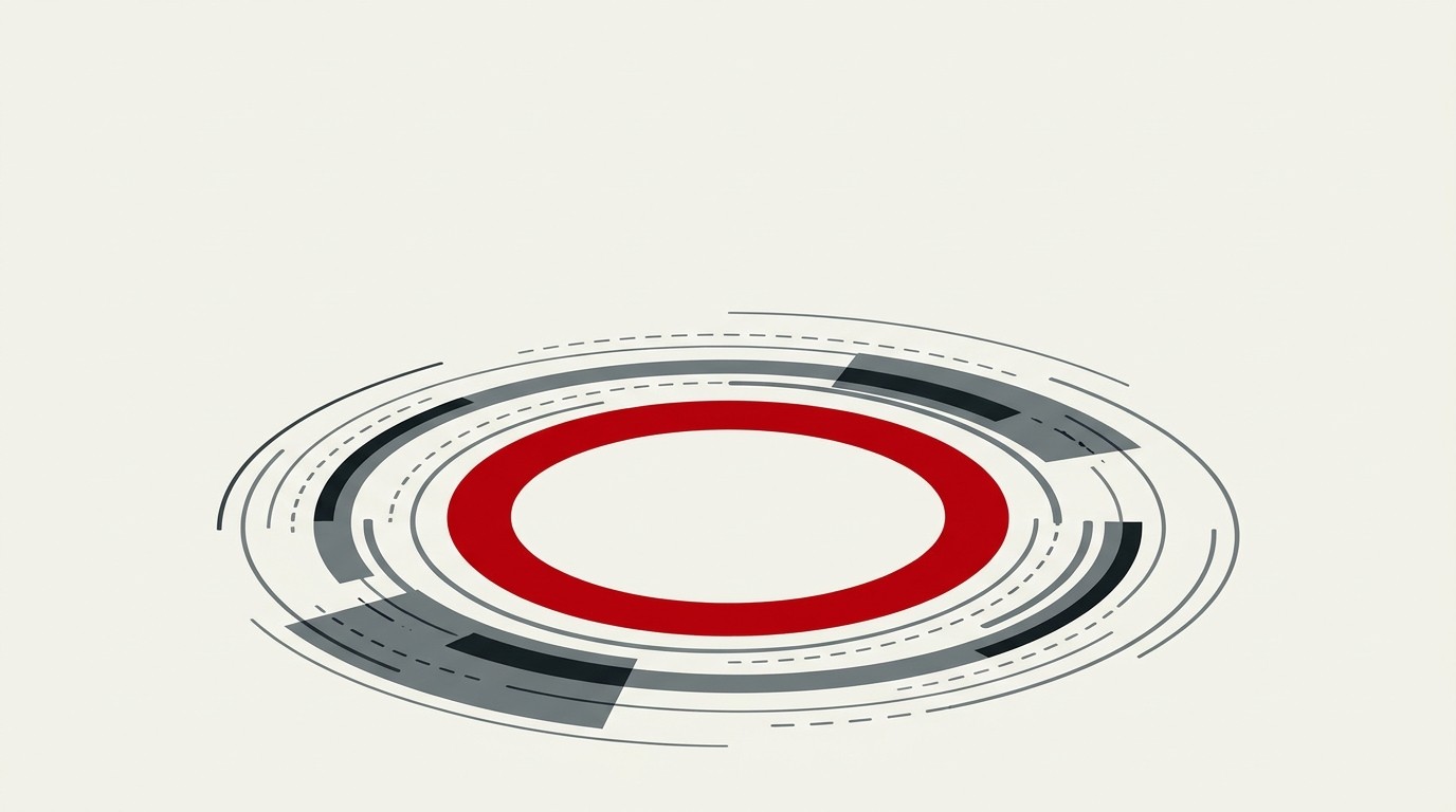 A single cream-colored coin spinning in place while red arrows circle around it repeatedly, showing motion without growth