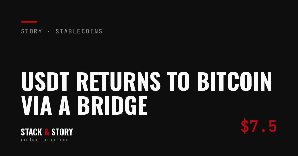 A cream-toned illustration of a bridge arching between two separate ledgers, one red lock icon suspended at its midpoint